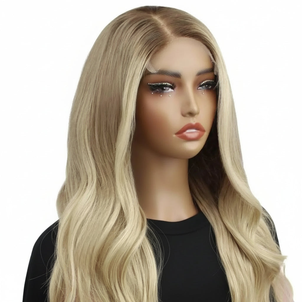 Taylor Glueless 5x5 HD Lace Professionally Colored 100% Human Hair Closure Wig Private Label