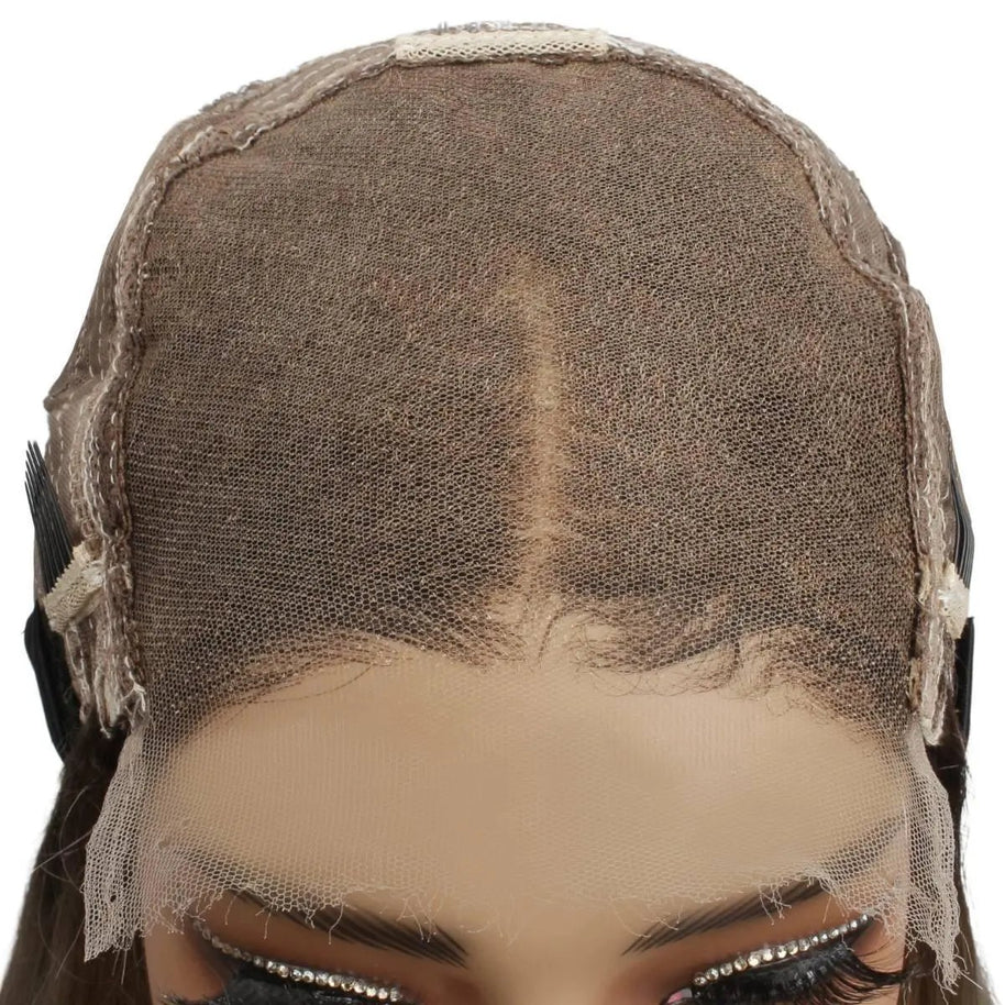 Tiffany Glueless 5x5 HD Lace Professionally Colored 100% Human Hair Closure Wig Private Label