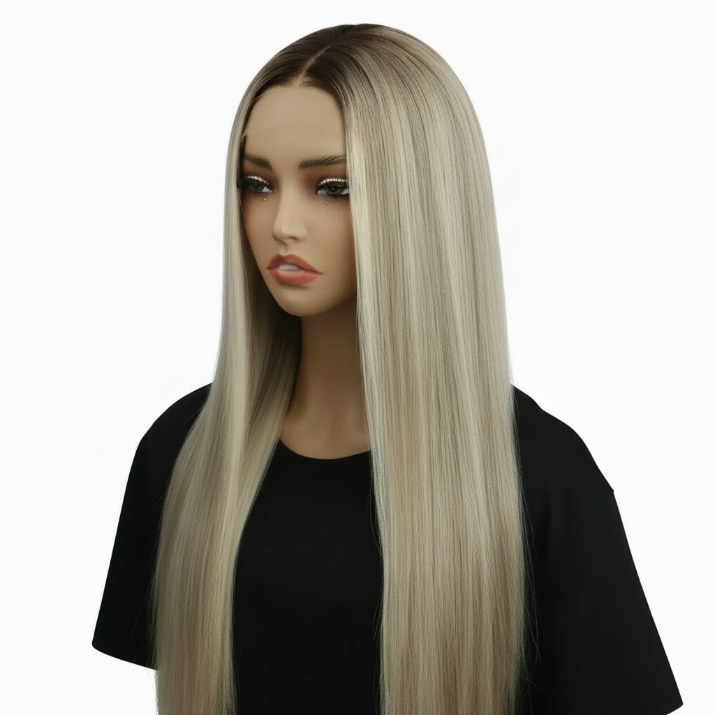 Tiffany 5x5 HD lace closure wig by THE HAIR PUSHER PREMIUM LUXE HAIR, professionally colored 100% human hair, styled for a natural look