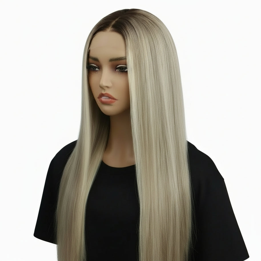 Tiffany Glueless 5x5 HD Lace Professionally Colored 100% Human Hair Closure Wig Private Label