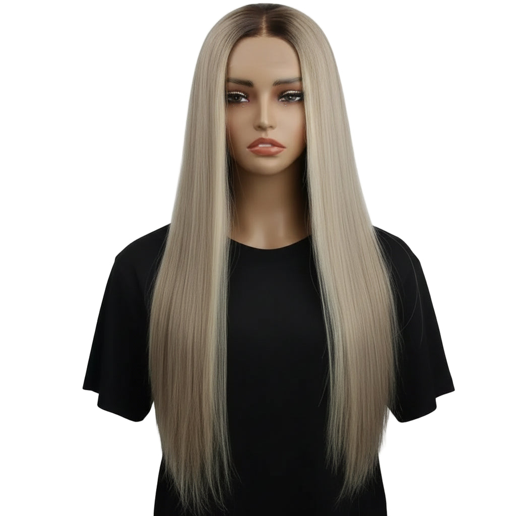 Tiffany glueless 5x5 HD lace closure wig by THE HAIR PUSHER PREMIUM LUXE HAIR, featuring professionally colored 100% human hair.