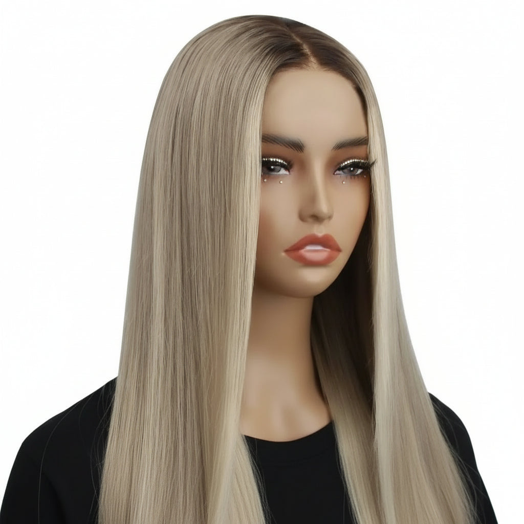 Tiffany glueless 5x5 HD lace wig by THE HAIR PUSHER PREMIUM LUXE HAIR, professionally colored 100% human hair closure wig.