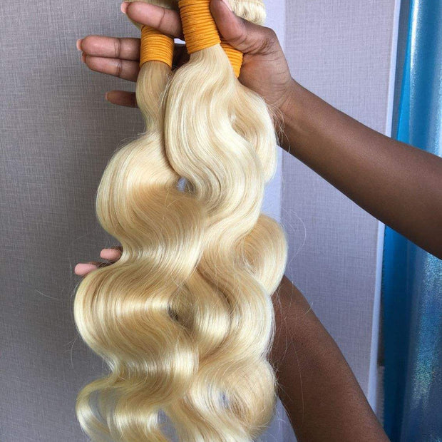 12A 613 Blonde Loose Body Wave Virgin Brazilian Hair Bundles - THE HAIR PUSHER PREMIUM LUXE HAIR