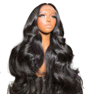 Velvet Loose Wave HD Wig by THE HAIR PUSHER featuring soft, flowing loose waves and a natural hairline.