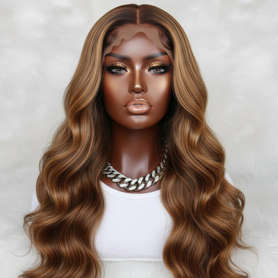 Victoria Glueless 5x5 HD Lace Professionally Colored 100% Human Hair Closure Wig The Hair Pusher