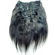 Yaki Straight Clip-In 100% Human Hair  Extensions The Hair Pusher