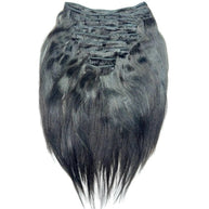 Yaki Straight Clip-In 100% Human Hair  Extensions The Hair Pusher