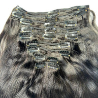 Yaki Straight Clip-In 100% Human Hair  Extensions The Hair Pusher