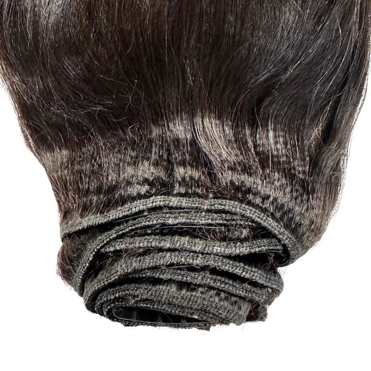 Yaki Straight Clip-In 100% Human Hair  Extensions The Hair Pusher