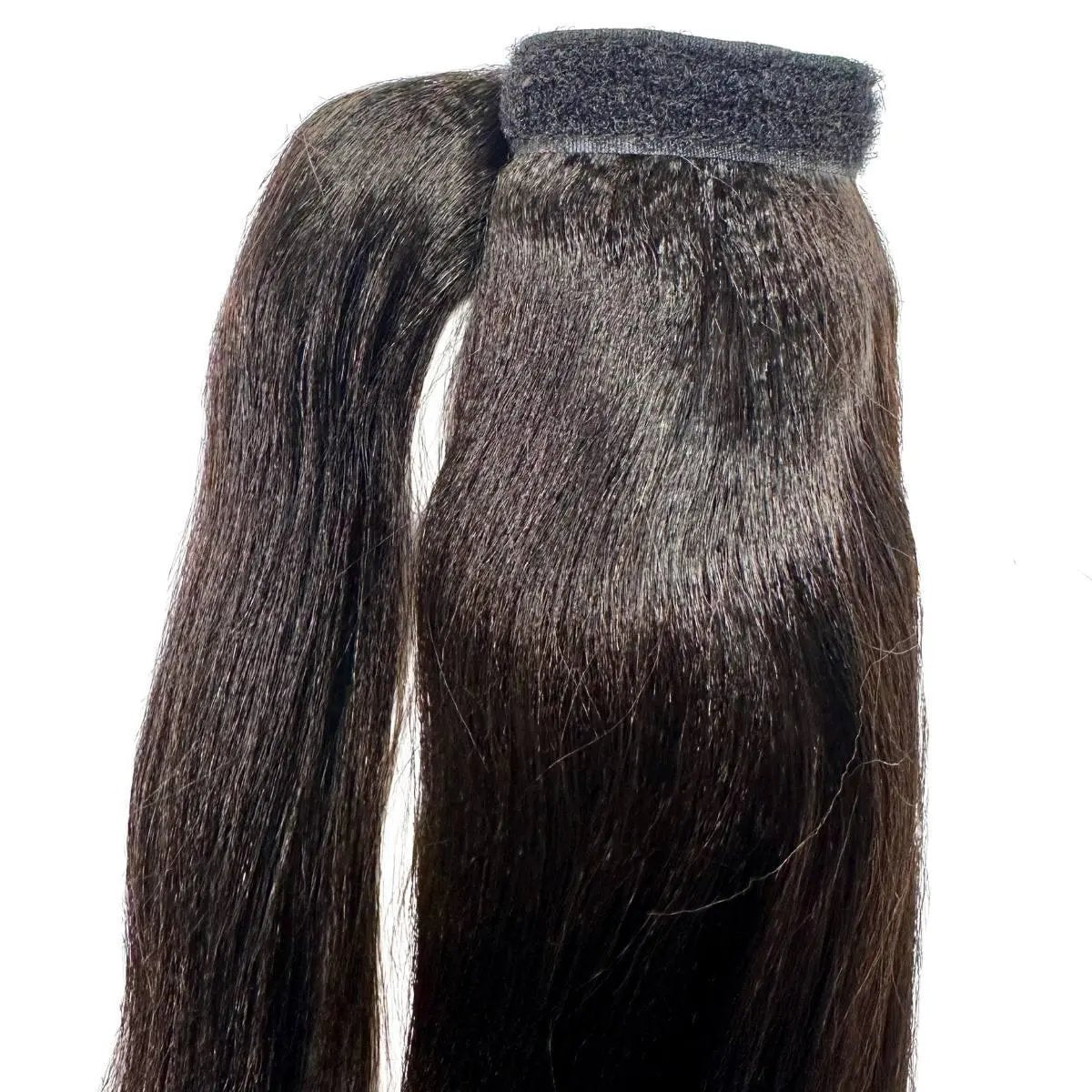 Yaki Straight 100% Human Hair Ponytail Extension Private Label