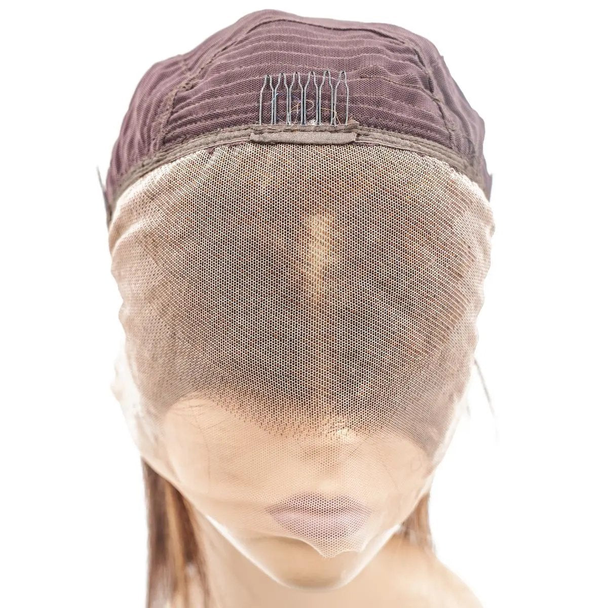 Honey blonde The Heiress 13x4 transparent lace front 100% human hair bob wig, 12-inch length, from THE HAIR PUSHER PREMIUM LUXE HAIR.