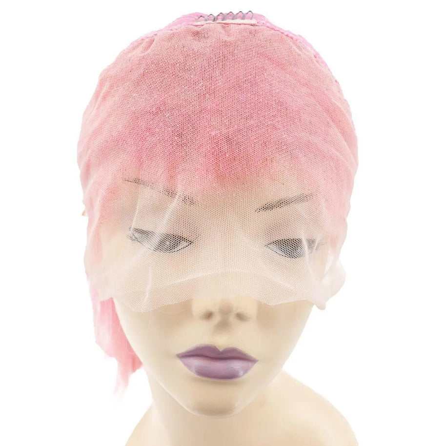 Cotton Candy 13x4 Transparent Lace Front 100% Human Hair Bob Wig Private Label
