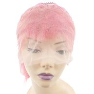 Cotton Candy 13x4 Transparent Lace Front 100% Human Hair Bob Wig Private Label