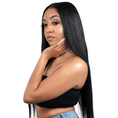Straight 13x4 HD Lace Front Human Hair Wig Private Label