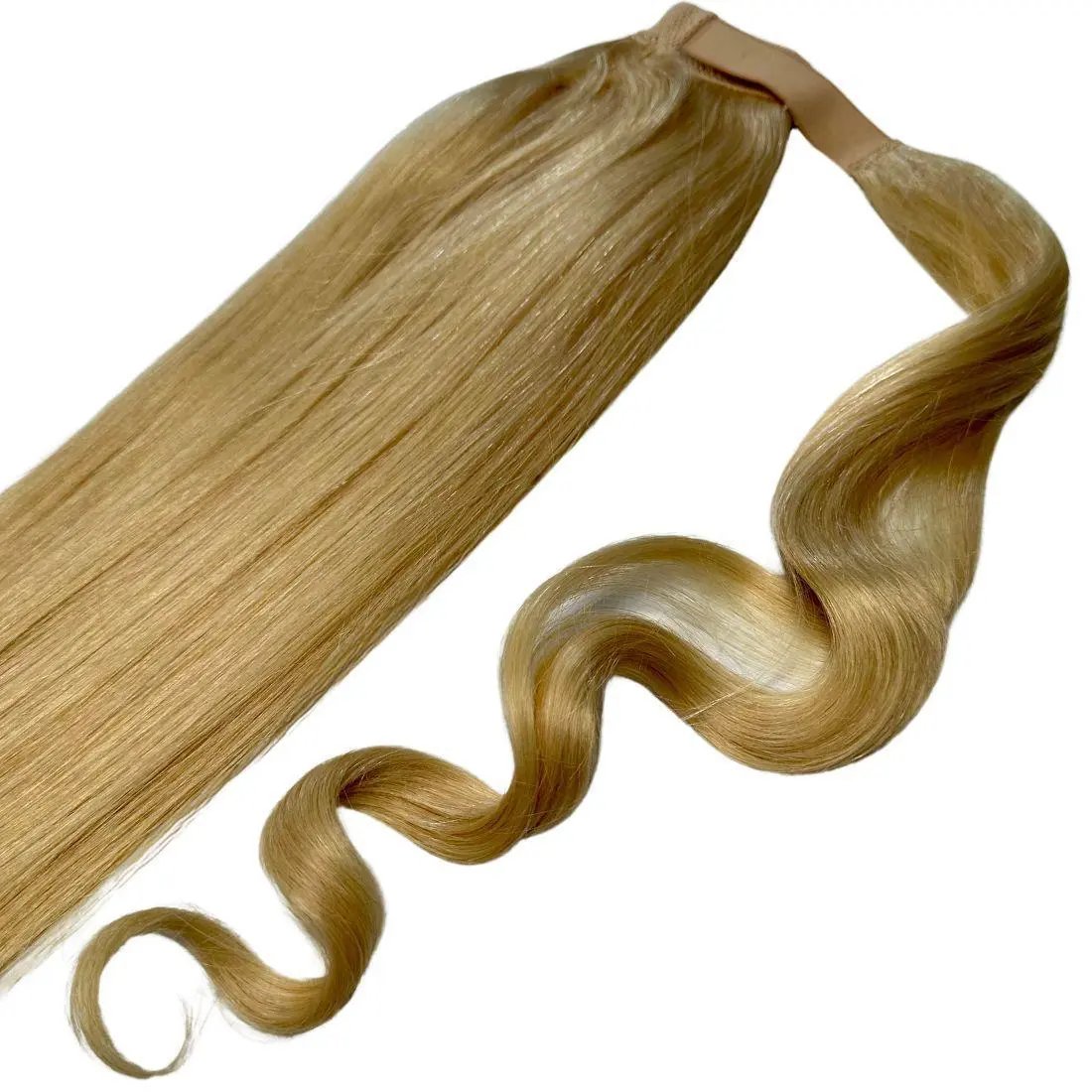 Bleach Blonde 100% Human Hair Ponytail Extension Private Label
