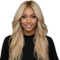 Raw Blonde Straight Seamless Clip-In 100% Human Hair Extensions Private Label