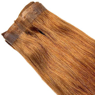Auburn Seamless Clip-In 100% Human Hair Extensions Private Label