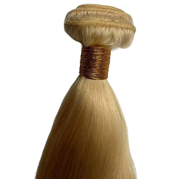 Straight Blonde 100% Human Hair Bundles Private Label