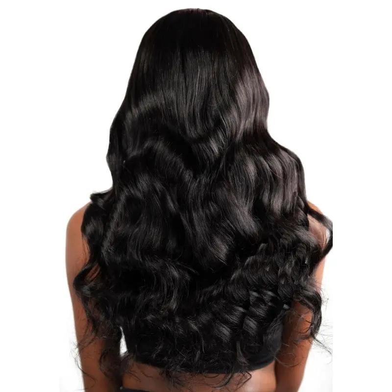 Body Wave 13x4 Transparent Lace Front Human Hair Wig Private Label