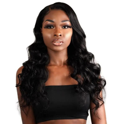 Body Wave 13x4 Transparent Lace Front Human Hair Wig Private Label