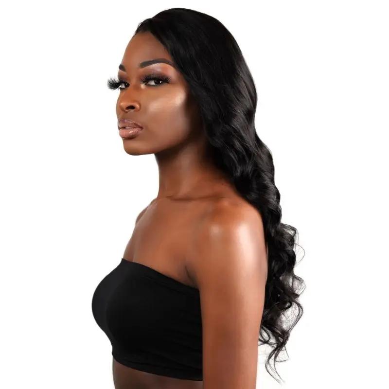 Body Wave 13x4 Transparent Lace Front Human Hair Wig Private Label