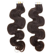Raw Body Wave 100% Human Hair Tape In Extensions Private Label