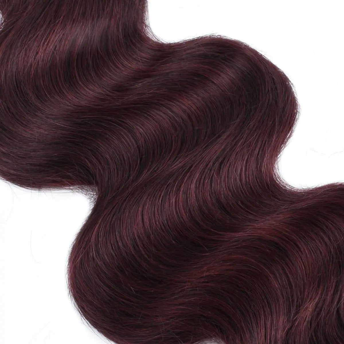 Burgundy Body Wave 100% Human Hair Bundles Private Label