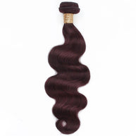 Burgundy Body Wave 100% Human Hair Bundles Private Label