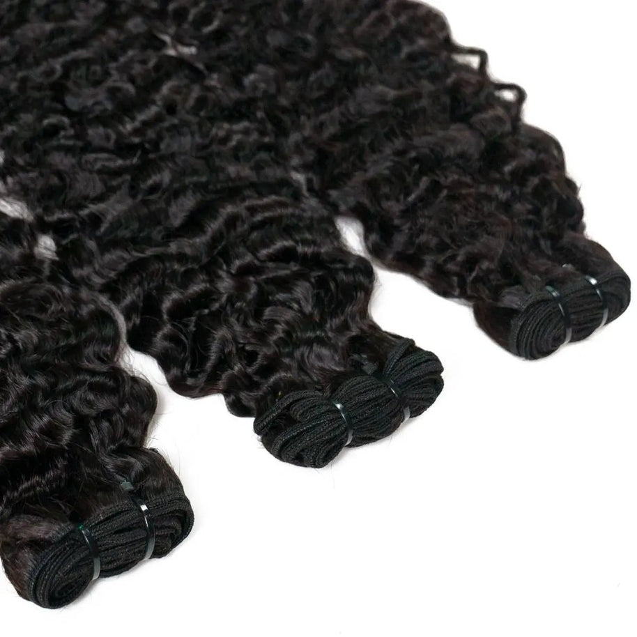 Burmese Curly 100% Human Hair Bundles Private Label