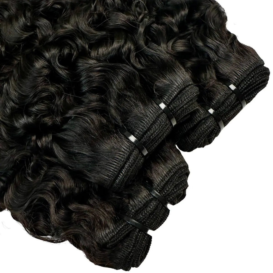Burmese Curly 100% Human Hair Bundles Private Label