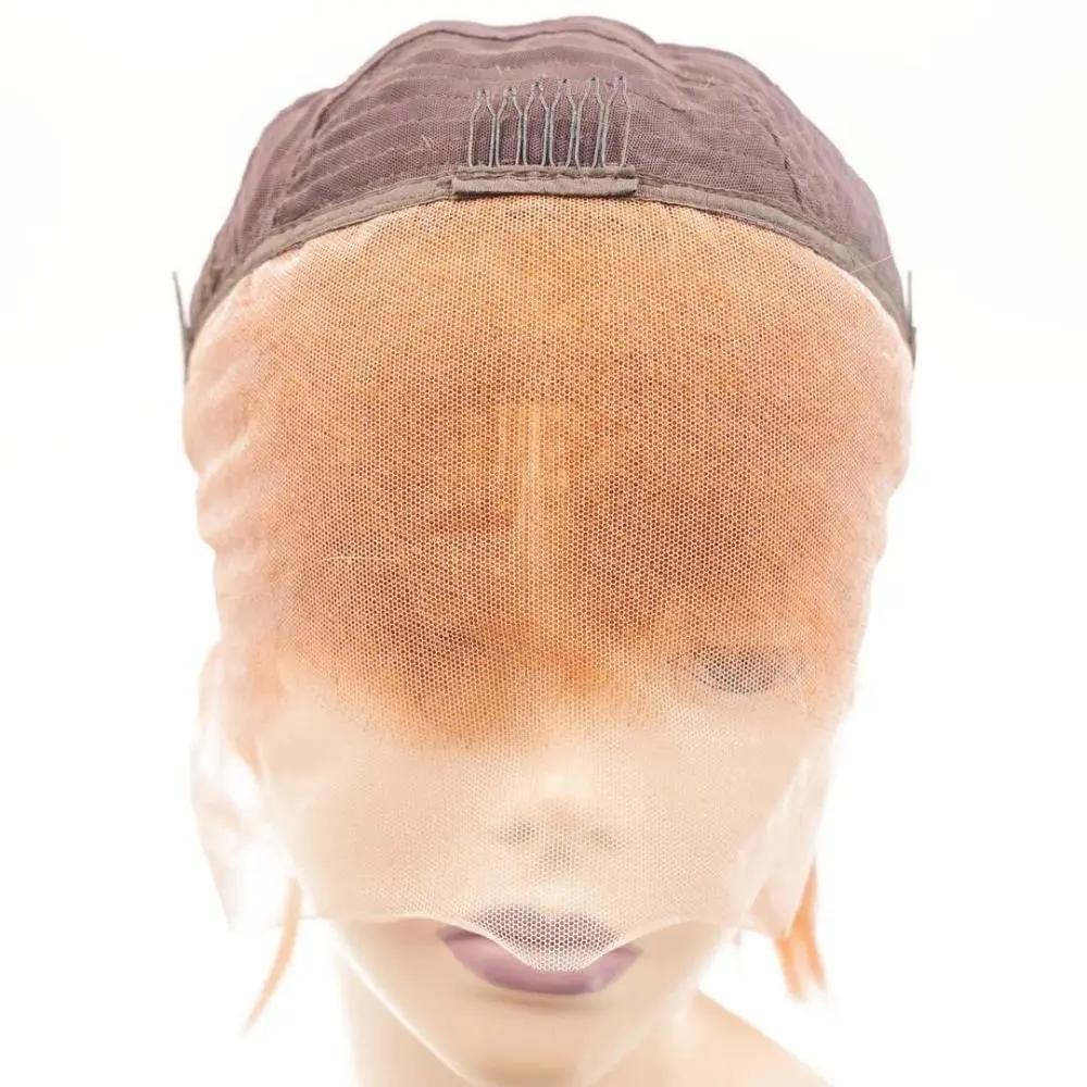 Cinnamon 13x4 Transparent Lace Front 100% Human Hair Bob Wig Private Label