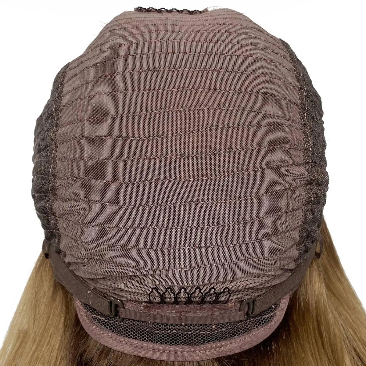 Honey blonde ombre wavy 5x5 HD lace closure wig, 26 inches long with 180% density from THE HAIR PUSHER PREMIUM LUXE HAIR.