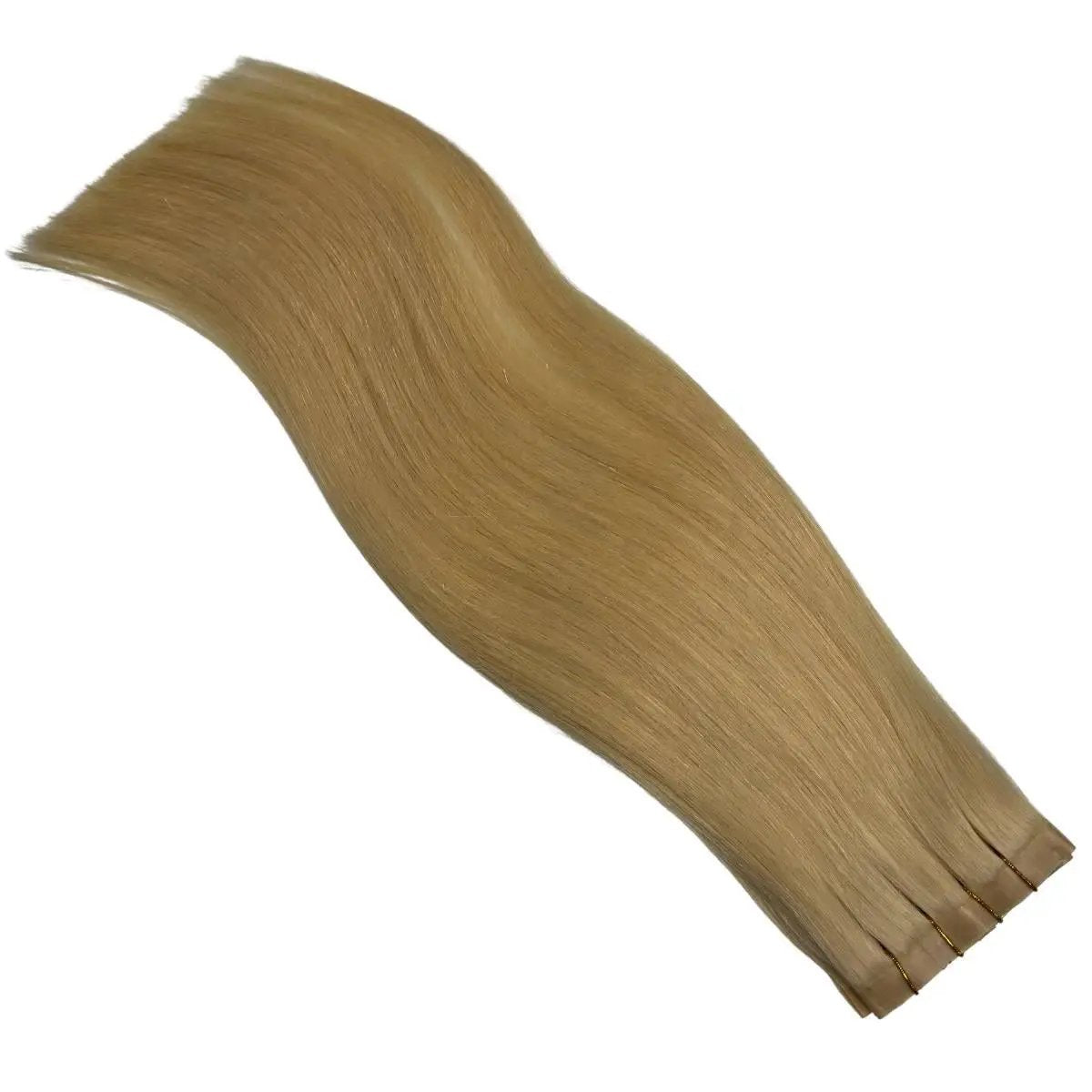 Raw Blonde Straight Seamless Clip-In 100% Human Hair Extensions Private Label