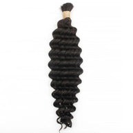 Deep Wave Bulk 100% Human Braiding Hair Private Label