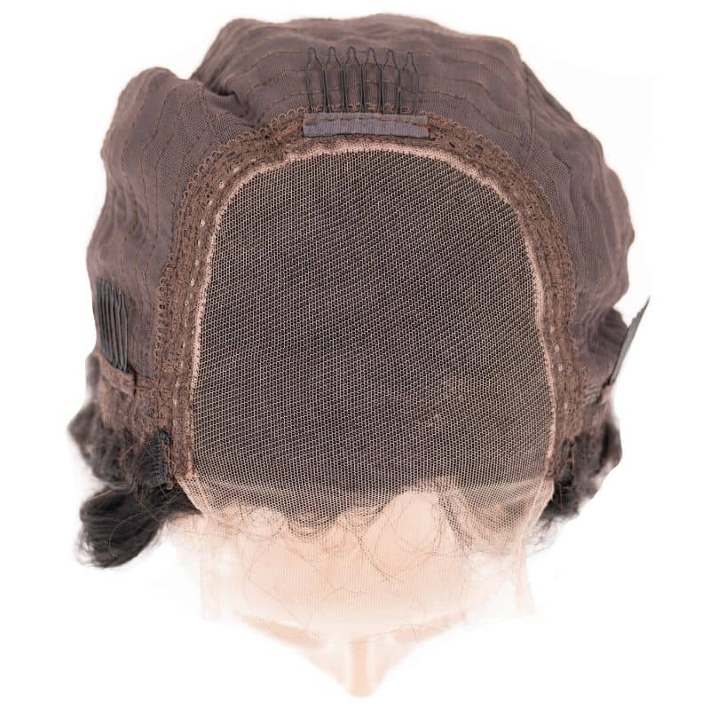 Deep Wave 4x4 Transparent Lace 100% Human Hair Closure Wig The Hair Pusher