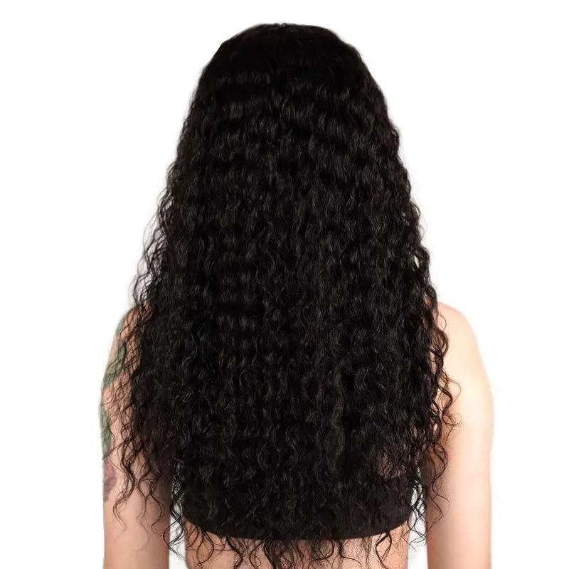 Deep Wave 13x4 HD Lace Front Human Hair Wig Private Label