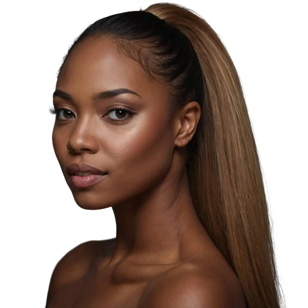 Honey Blonde 100% Human Hair Ponytail Extension Private Label