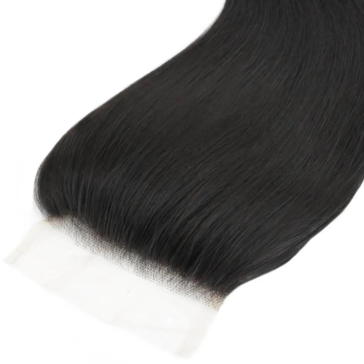 Brazilian Silky Straight 4x4 Transparent Lace Human Hair Closure Private Label
