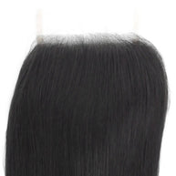 Brazilian Silky Straight 4x4 Transparent Lace Human Hair Closure Private Label