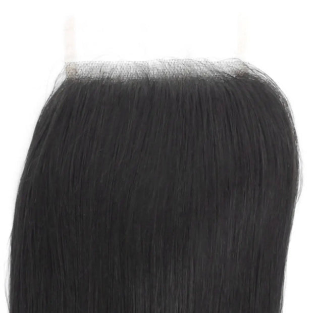Brazilian Silky Straight 4x4 Transparent Lace Human Hair Closure Private Label
