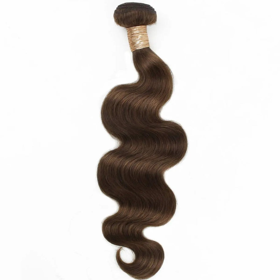 Medium Brown Body Wave 100% Human Hair Bundles Private Label