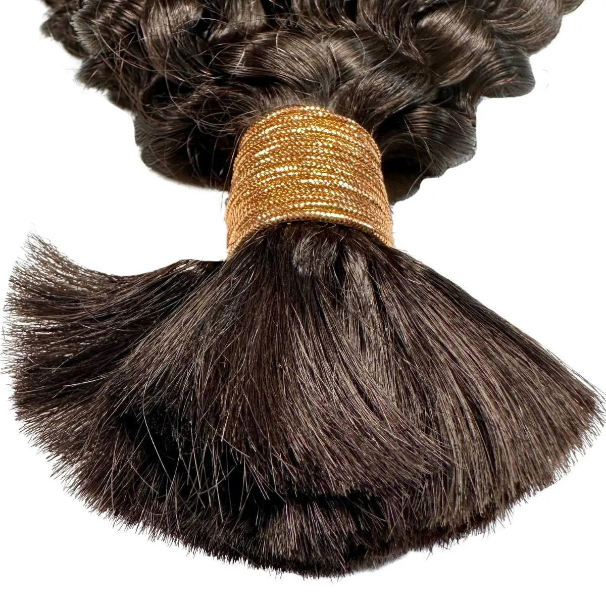 Kinky Curly bulk braiding hair in 16