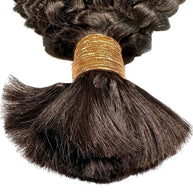 Kinky Curly Bulk 100% Human Braiding Hair Private Label