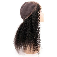 Kinky Curly 4x4 Transparent Lace 100% Human Hair Closure Wig Private Label