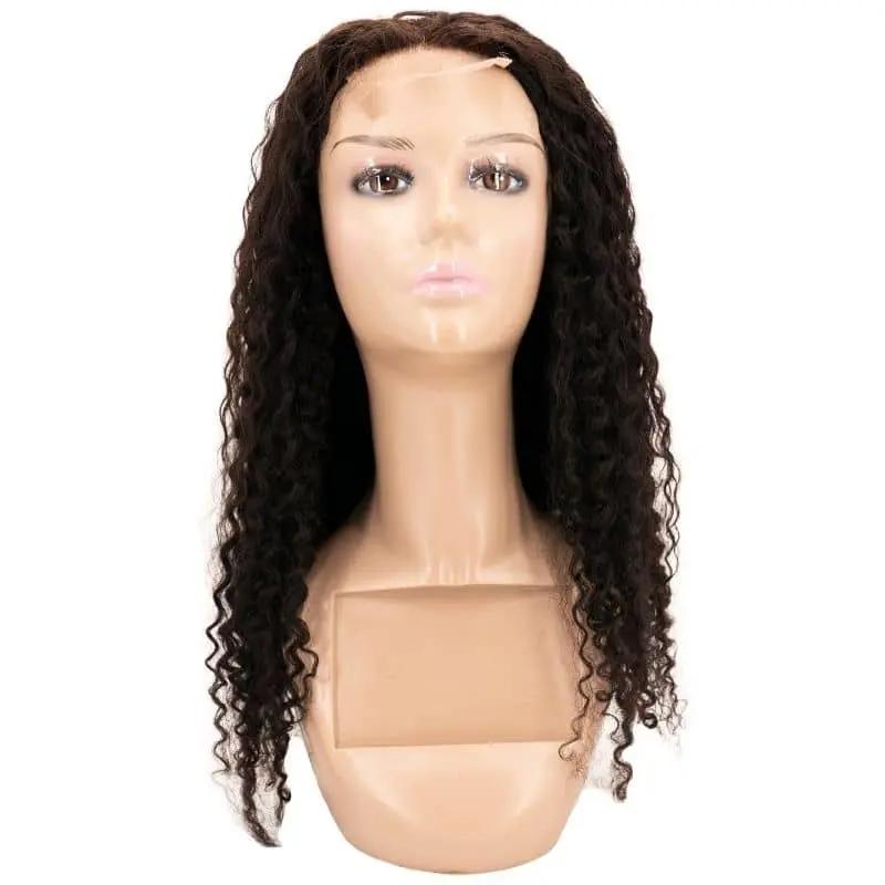 Kinky Curly 4x4 Transparent Lace 100% Human Hair Closure Wig Private Label