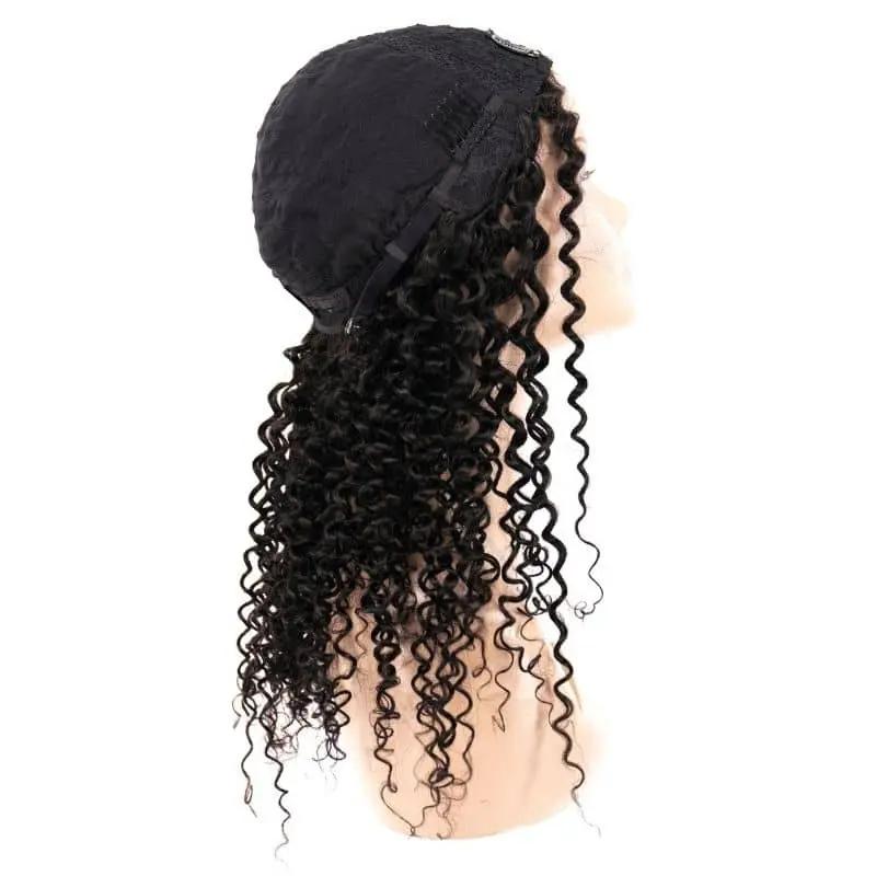 Kinky Curly U Part 100% Human Hair Wig Private Label