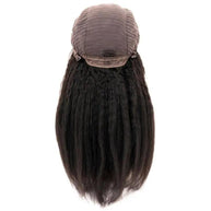 Kinky Straight 4x4 Transparent Lace 100% Human Hair Closure Wig Private Label
