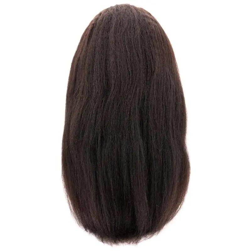 Kinky Straight 4x4 Transparent Lace 100% Human Hair Closure Wig Private Label
