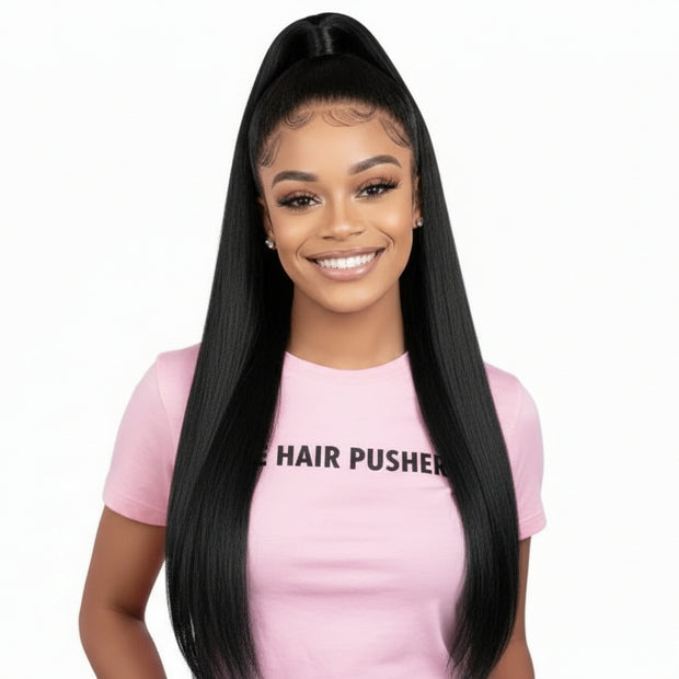 Kinky Straight 100% Human Hair Bundles The Hair Pusher