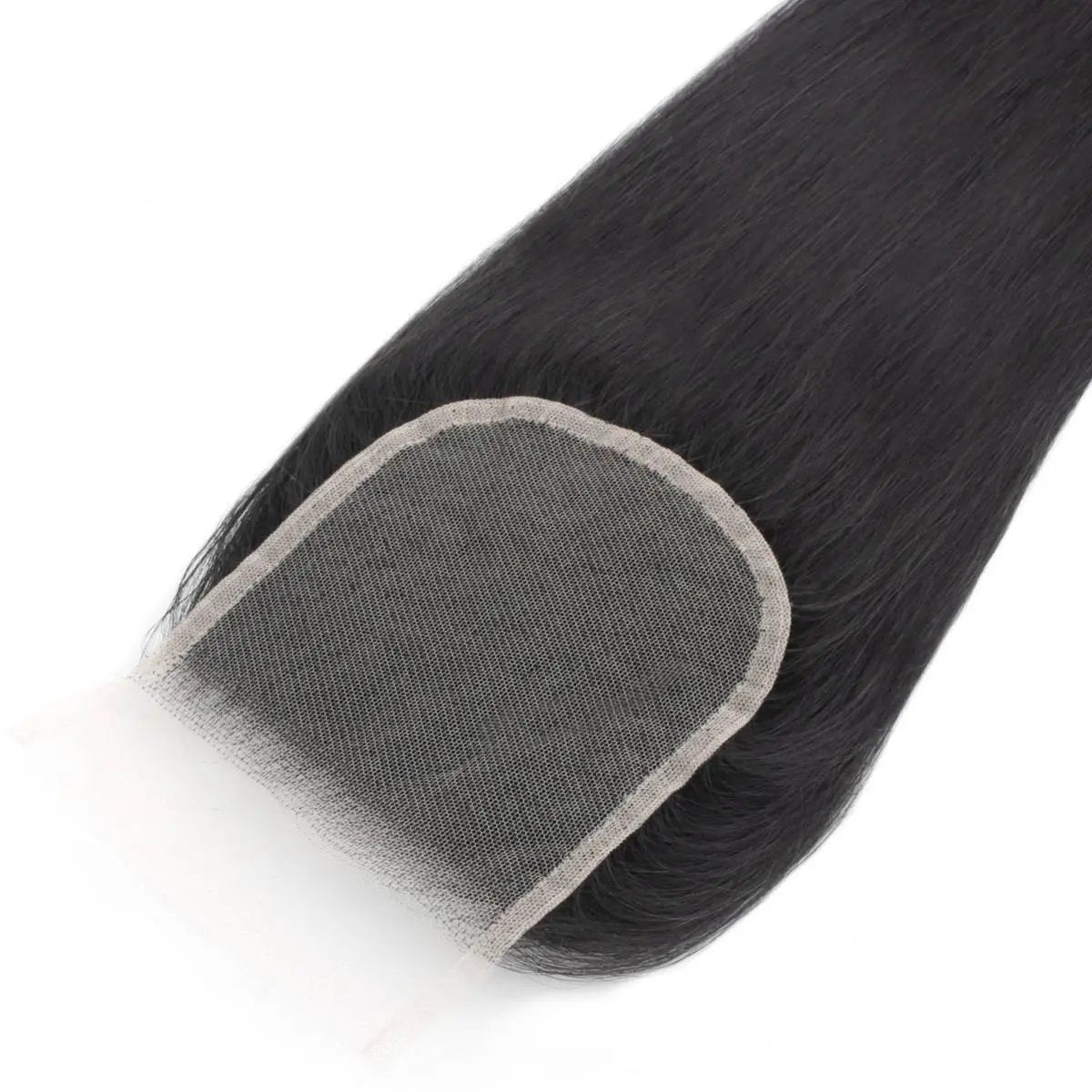 Brazilian Silky Straight 4x4 Transparent Lace Human Hair Closure Private Label